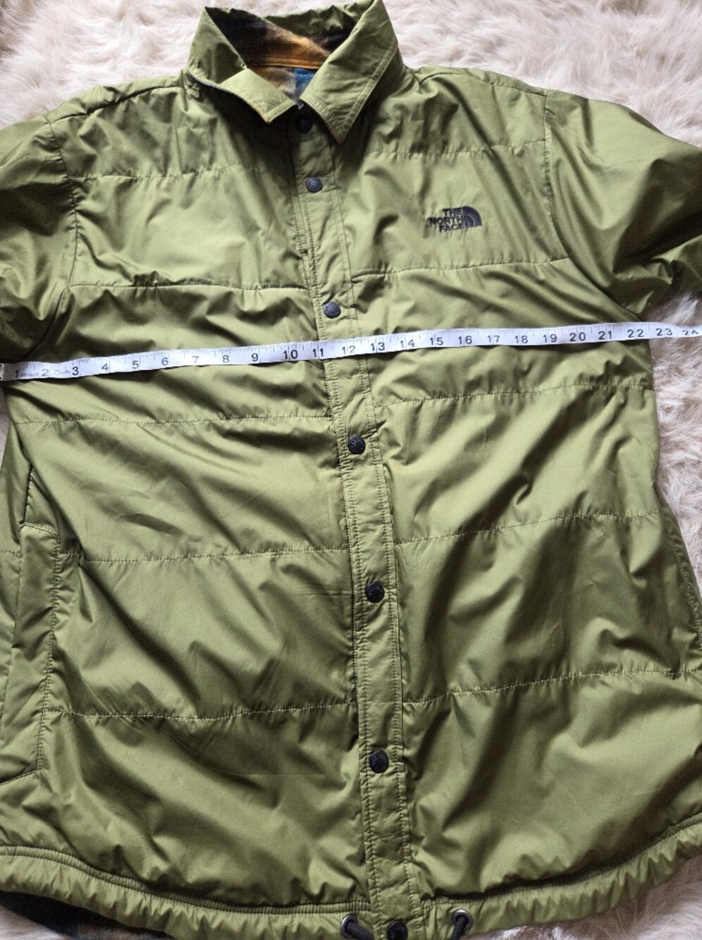 The North Face Men's Olive Green Insulated Coach Jacket - Picture 4 of 6